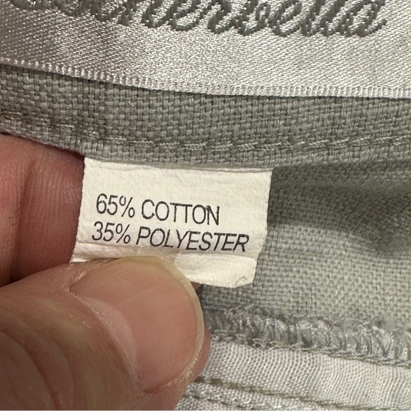 Estherbella XL gray pants, cotton/poly, crop, lightweight, spring, summer - Picture 8 of 9